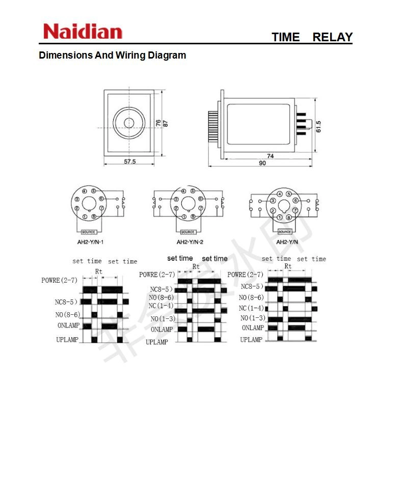 12V Time Delay Relay Ah2-Y 12V Time Delay Relay