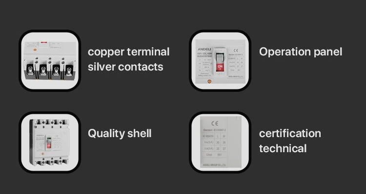 Andeli Am1-400L/3300 Series Moulded Case Circuit Breaker 250AMP Circuit Breaker Price MCCB