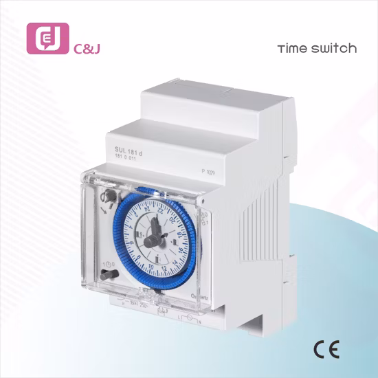 Sul180d 24h DIN-Schiene Elektronischer mechanischer Timer 15 Min. Tagesprogramm Zeitrelaisschalter